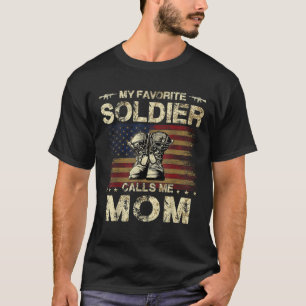 Mein Lieblings-Solider nennt mich Mama Proud Army  T-Shirt