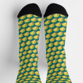 Mein Lieblings-Taco-Teal-Hintergrund Socken (Oben)