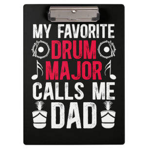 Mein Lieblings-Tambourmajor-Vater eines Schlagzeug Klemmbrett