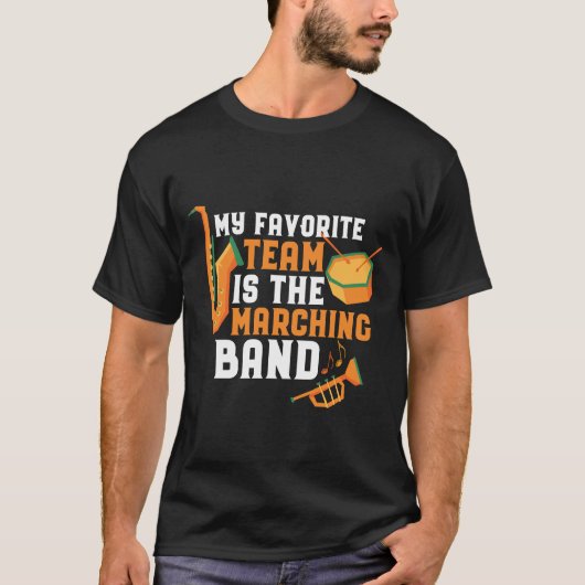 Mein Lieblings-Team ist der Marching Band Funny T-Shirt (Vorderseite)