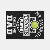 Mein Lieblings-Tennisspieler nennt mich Vater Matc Fleecedecke (Vorderseite (Horizontal))