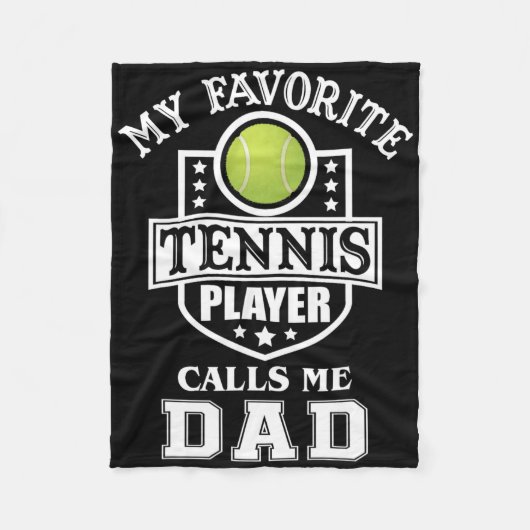 Mein Lieblings-Tennisspieler nennt mich Vater Matc Fleecedecke (Vorderseite)