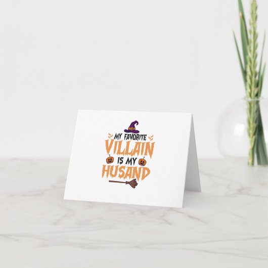 Mein Lieblings-Villain ist mein Husband Funny Hall Einladung (Vorderseite)
