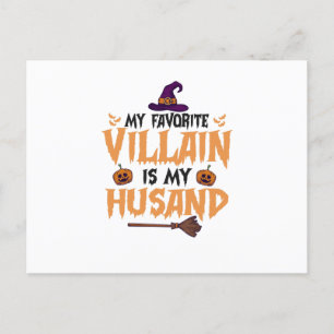 Mein Lieblings-Villain ist mein Husband Funny Hall Einladungspostkarte