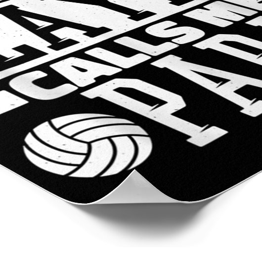 Mein Lieblings-Volleyballspieler ruft mich Papa St Poster (Ecke)