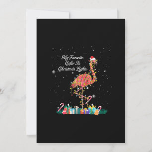 Mein Lieblings-Weihnachtslicht-Kostüm-Flamingo Feiertagskarte