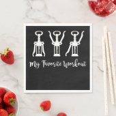 Mein Lieblings-Workout Wein Lover Gefallen an der Serviette (Beispiel)