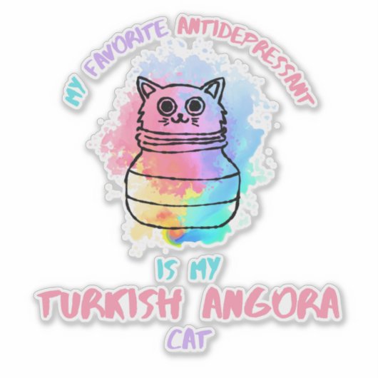 Mein Lieblingsantidepressivum ist meine türkische Aufkleber (Vorderseite)