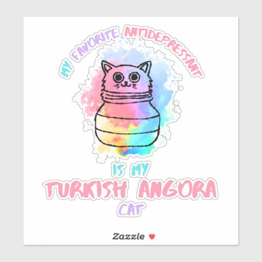 Mein Lieblingsantidepressivum ist meine türkische  Aufkleber (Blatt)