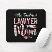 Mein Lieblingsanwalt rief mich Mutter, frohen Mutt Mousepad (Mit Mouse)