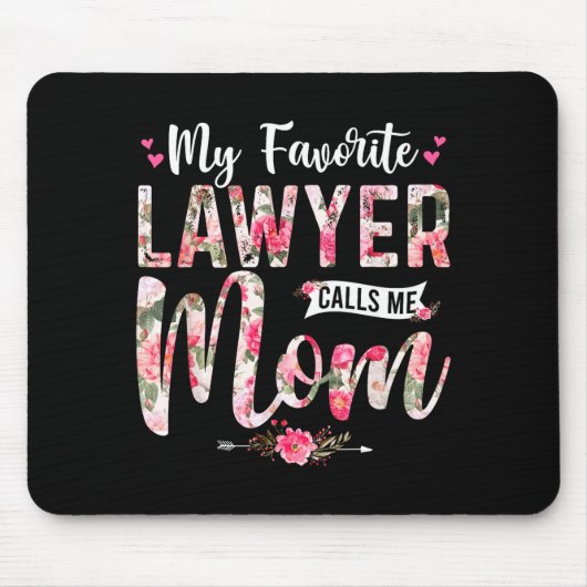 Mein Lieblingsanwalt rief mich Mutter, frohen Mutt Mousepad (Vorne)