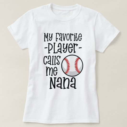 Mein LieblingsBaseball-Spieler ruft mich T-Shirt (Design vorne)