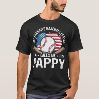 Mein Lieblingsbaseballspieler nennt mich Pappy Usa T-Shirt