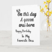 **MEIN LIEBLINGSBOSS** SIE SIND EIN KINDER "GEBURT KARTE (Gelbe Blume)