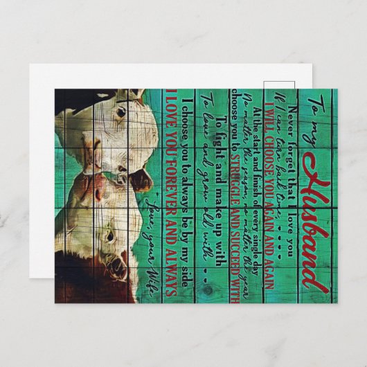 Mein Lieblingsbrief-Geschenk | Schreiben an ihn | Postkarte (Vorne/Hinten)