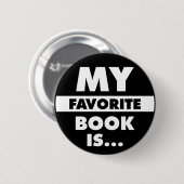 Mein Lieblingsbuch ist... Button (Vorne & Hinten)