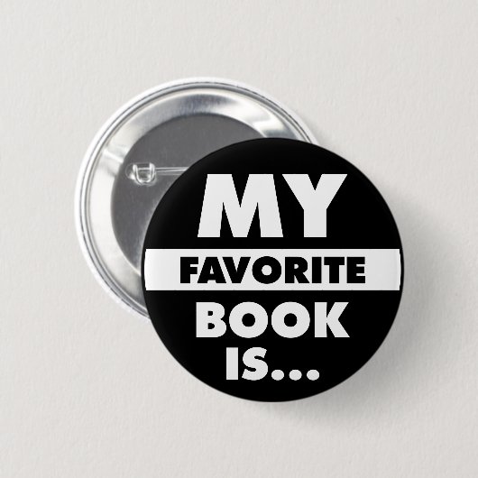 Mein Lieblingsbuch ist... Button (Vorne & Hinten)