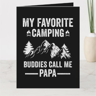 Mein Lieblingscampen - Kumpel nennen mich Papa Dankeskarte