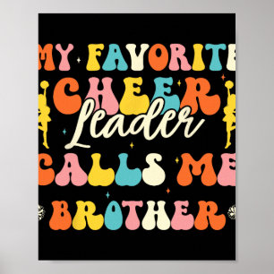 Mein Lieblingscheerleader nennt mich Bruder Cheerl Poster