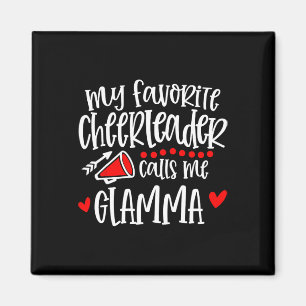 Mein Lieblingscheerleader nennt mich Glamma Funny Magnet