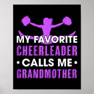 Mein Lieblingscheerleader nennt mich Oma Cheer Poster