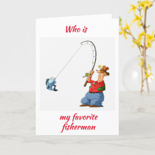 **MEIN LIEBLINGSFISCHER** AM GEBURTSTAG KARTE