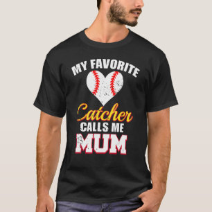 Mein Lieblingsfischer nennt Mum Catcher Baseball T-Shirt