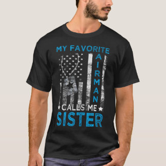 Mein Lieblingsflieger nennt mich Schwester Flieger T-Shirt