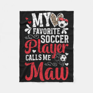 Mein Lieblingsfußballspieler Maw Fußball Maw Oma  Fleecedecke