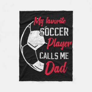 Mein Lieblingsfußballspieler nennt mich Dad Lustig Fleecedecke