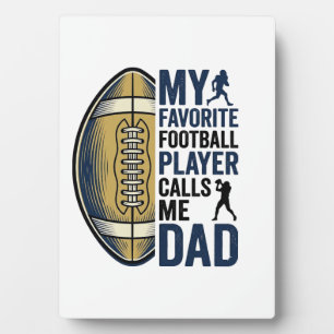 Mein Lieblingsfußballspieler nennt mich Dad Shirt Fotoplatte