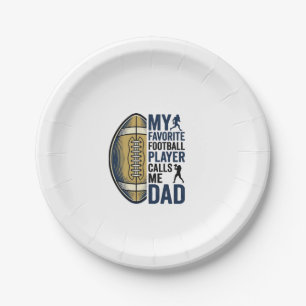 Mein Lieblingsfußballspieler nennt mich Dad Shirt  Pappteller