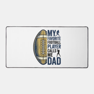 Mein Lieblingsfußballspieler nennt mich Dad Shirt  Schreibtischunterlage