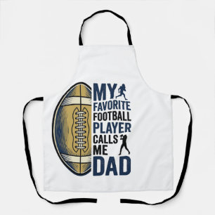 Mein Lieblingsfußballspieler nennt mich Dad-Shirt- Schürze