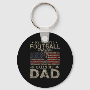 Mein Lieblingsfußballspieler nennt mich Dad Vater  Schlüsselanhänger