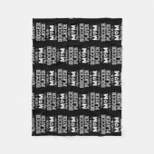 Mein Lieblingsfußballspieler nennt mich Mama Socce Fleecedecke (Vorderseite)