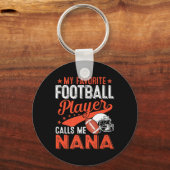 Mein Lieblingsfußballspieler nennt mich Nana Footb Schlüsselanhänger (Vorderseite)