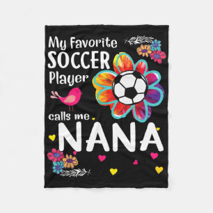 Mein Lieblingsfußballspieler nennt mich Nana Socce Fleecedecke