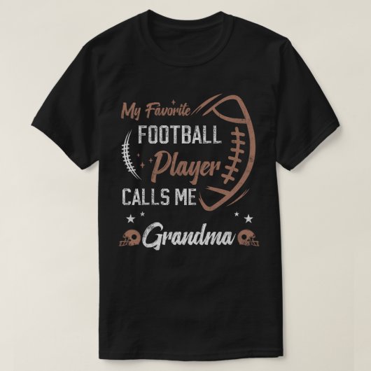 mein Lieblingsfußballspieler nennt mich Oma Footba T-Shirt (Design vorne)