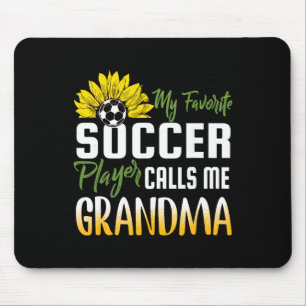 Mein Lieblingsfußballspieler nennt mich Oma Sonnen Mousepad