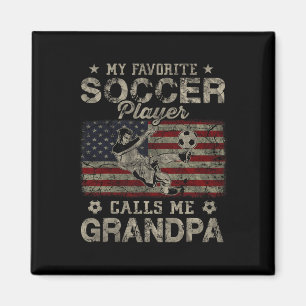 Mein Lieblingsfußballspieler nennt mich Opa USA Fl Magnet