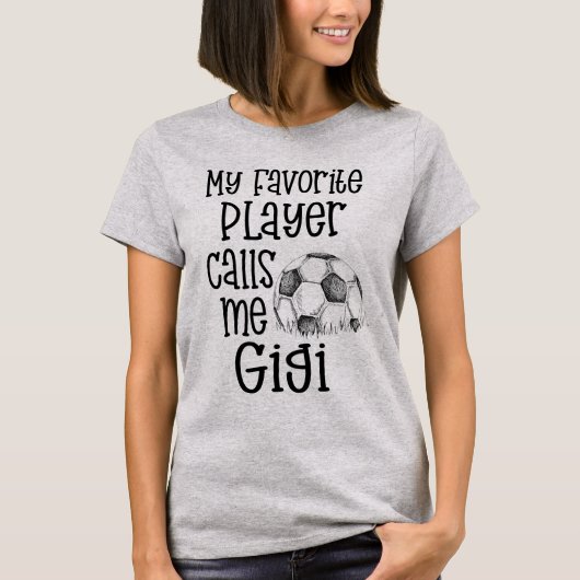 Mein Lieblingsfußballspieler ruft mich Gigi T-Shirt (Vorderseite)