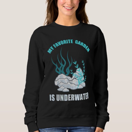 Mein Lieblingsgarten ist Unterwasser-Aquascape Fis Sweatshirt (Vorderseite)