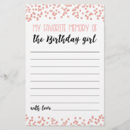 Mein Lieblingsgedächtnis für das GeburtstagsMädche