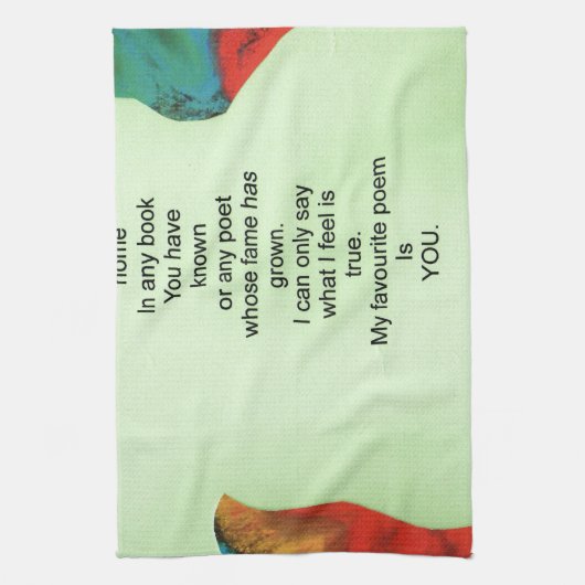 mein Lieblingsgedicht Geschirrtuch (Vertikal)