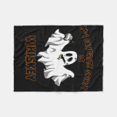 Mein Lieblingsgeist ist Whiskey Boo Groovy Niedlic Fleecedecke (Vorderseite (Horizontal))