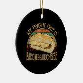 Mein Lieblingsgeschenk mit Fruchtsaft und Käse Keramik Ornament (Rechts)