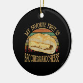 Mein Lieblingsgeschenk mit Fruchtsaft und Käse Keramik Ornament (Links)