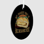 Mein Lieblingsgeschenk mit Fruchtsaft und Käse Ornament (Vorderseite)