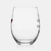 Mein Lieblingsgeschmack Weinglas Ohne Stiel (Links)